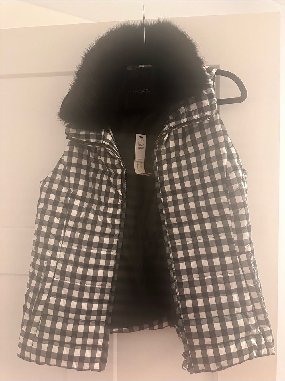 Talbots Puffer Vest w/ Fur Collar (Removable)